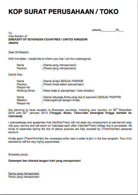 70 INFO CONTOH INVITATION LETTER VISA JEPANG - TEMPLATE